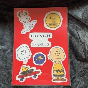Coach x Peanuts 2021 Sticker Collection NIP